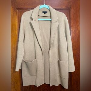 J Crew sweater blazer - tan